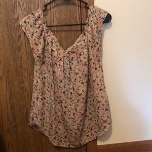 Floral v neck
